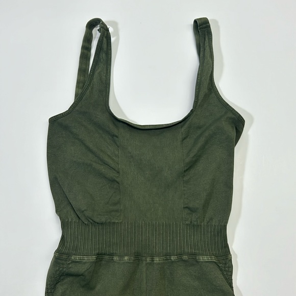FP Movement Free People Good Karma Onesie Green XS/S NWOT - Picture 3 of 9